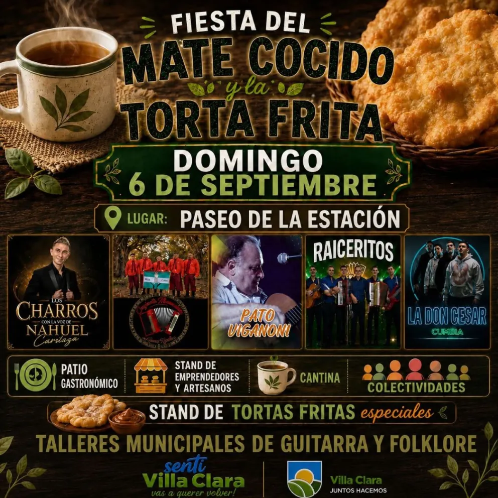 Invitan a la Fiesta del Mate Cocido y la Torta Frita en Villa Clara